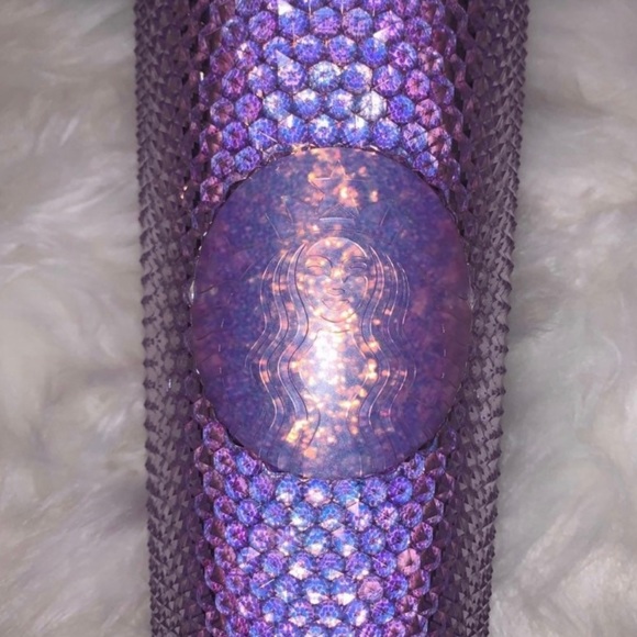 Starbucks China Purple Bling Cup Studded Iridescent Tumbler Venti 24oz Overseas - Picture 6 of 10